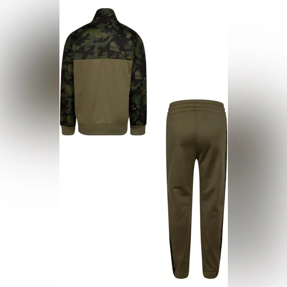 Nike Boys Therma Dri-Fit Jacket & Pants Set Olive Size 5 NWT - Picture 2 of 2